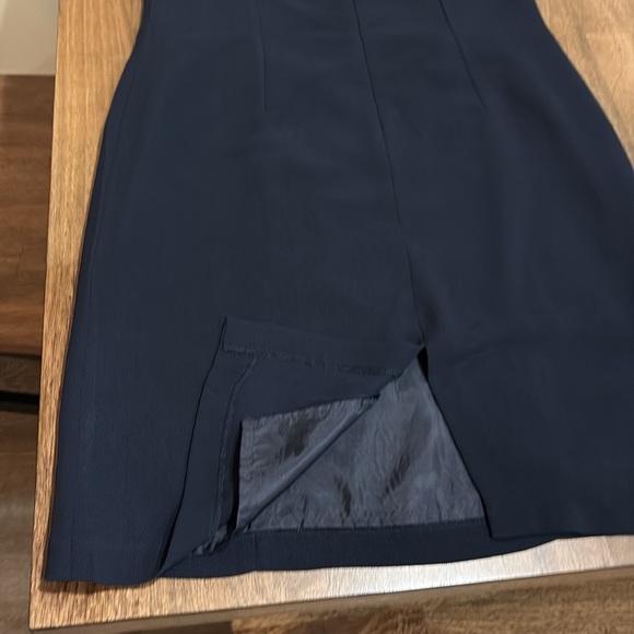Un Deux Trois dress size L. French 45. US size 12? Navy blue. Classic - Picture 10 of 11